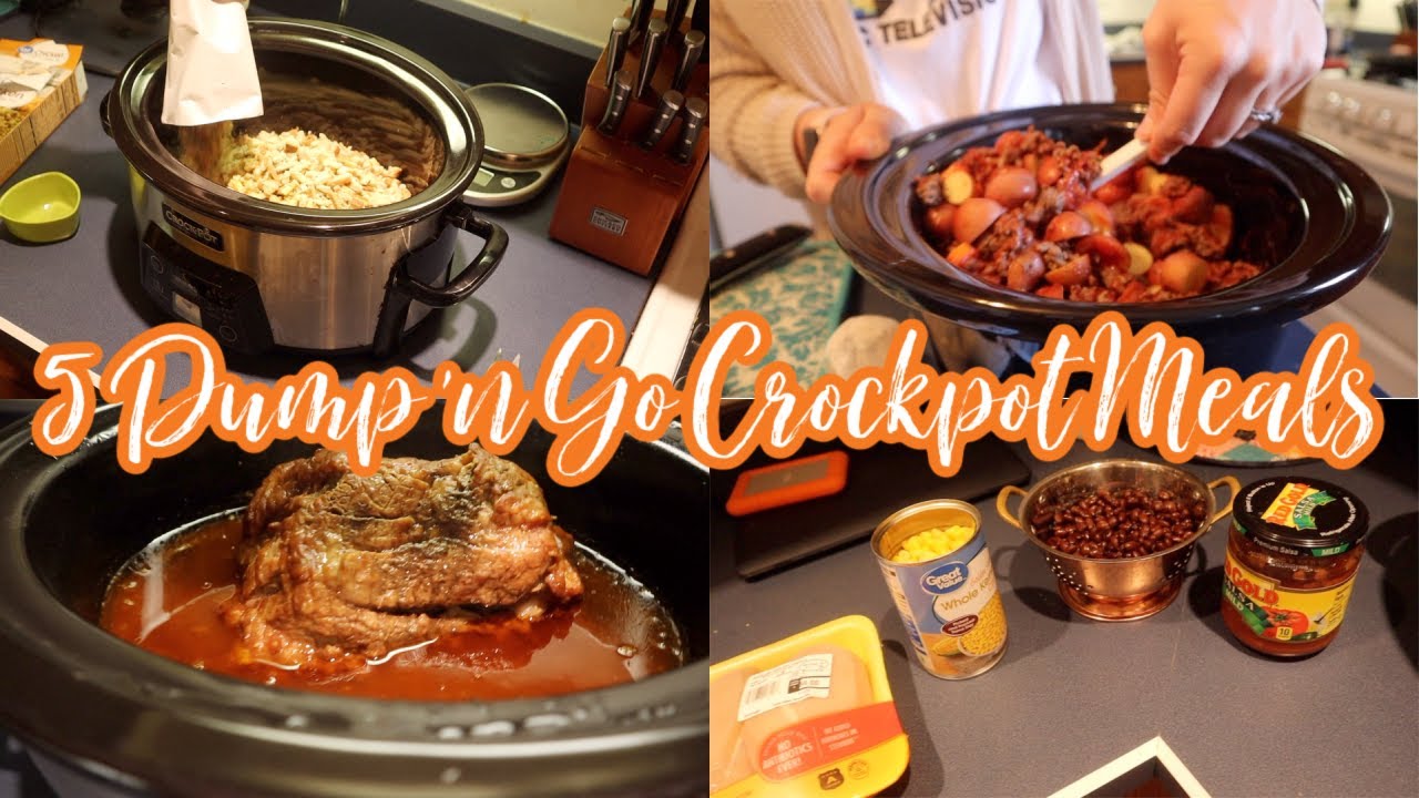 5 DUMP AND GO CROCKPOT MEALS 2020 | WW FRIENDLY CROCKPOT MEALS | SIMPLE EASY FALL CROCKPOT MEALS