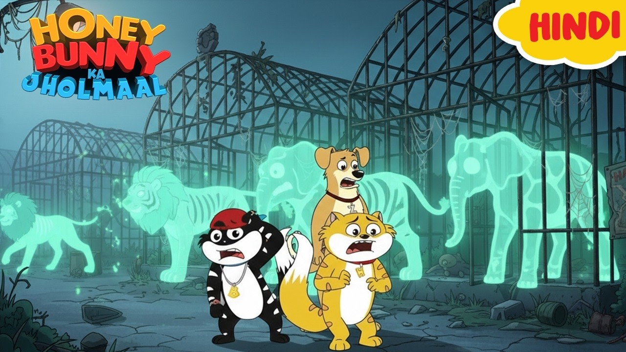Honey Bunny पहुँचे Haunted Zoo, पिंजरे खाली थे | Cartoon For Kids | Gags In Hindi |