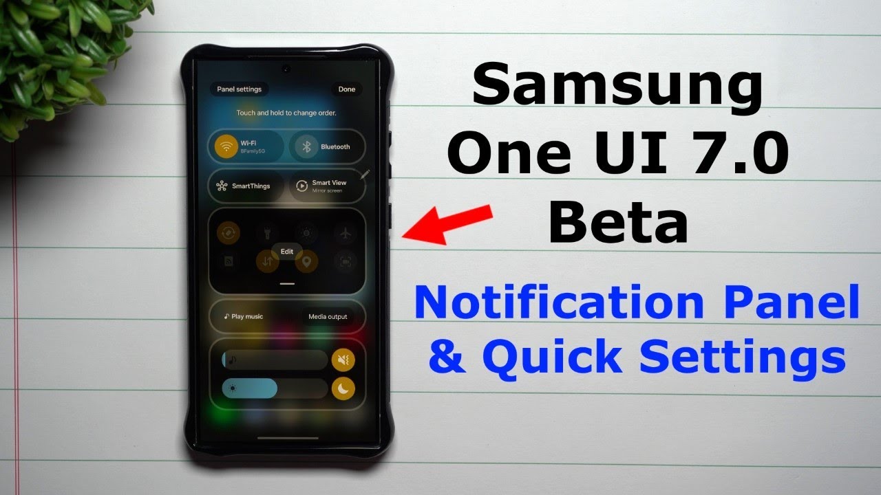 Samsung One UI 7.0 Beta - New Notifications & Quick Settings Full Overview