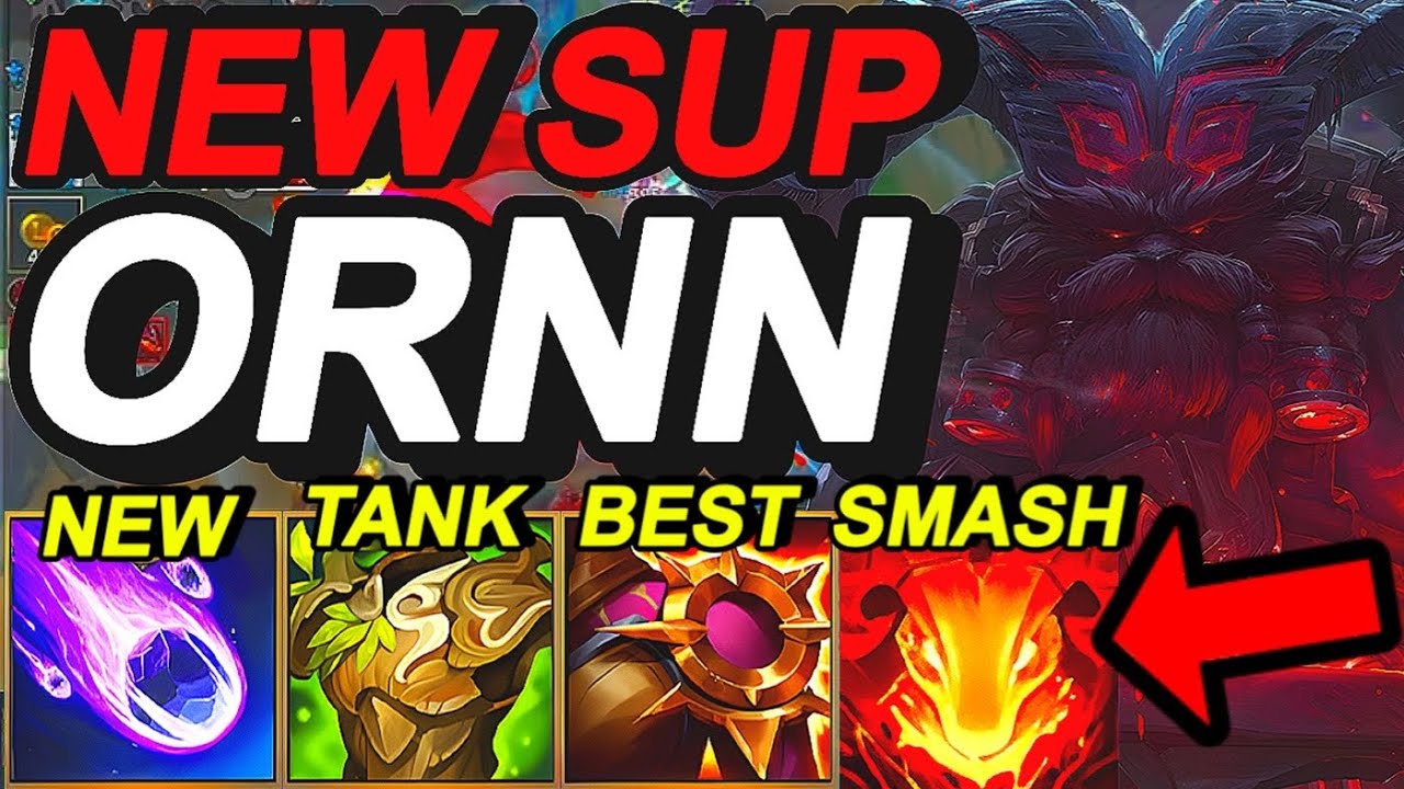 Wild Rift China Ornn Support - Sup MVP - Tank Carry Build Runes - Challenger Ornn Gameplay