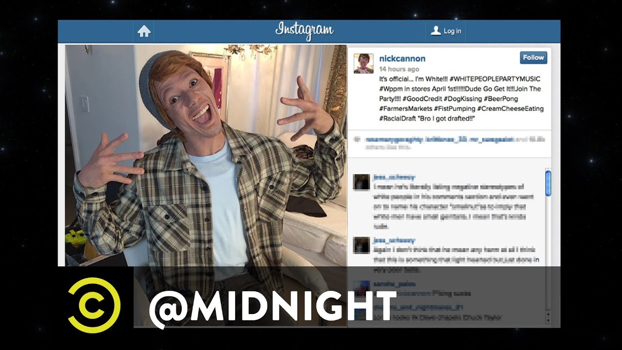 Hannibal Buress, W. Kamau Bell, Eliza Skinner - White People Hashtags - @midnight w/ Chris Hardwick