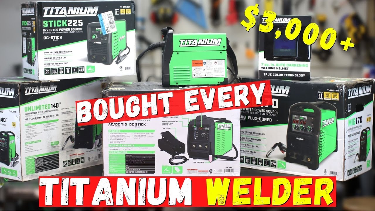 Harbor Freight Welder Flux 125, Unlimited 140, MIG 170, TIG 200, Stick 225