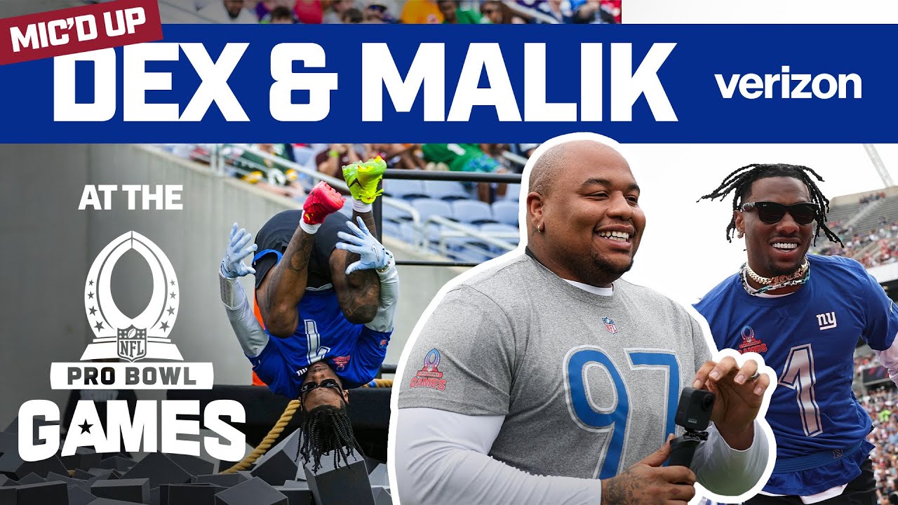 Mic'd Up: Dexter Lawrence & Malik Nabers at Pro Bowl 🎙️ | New York Giants