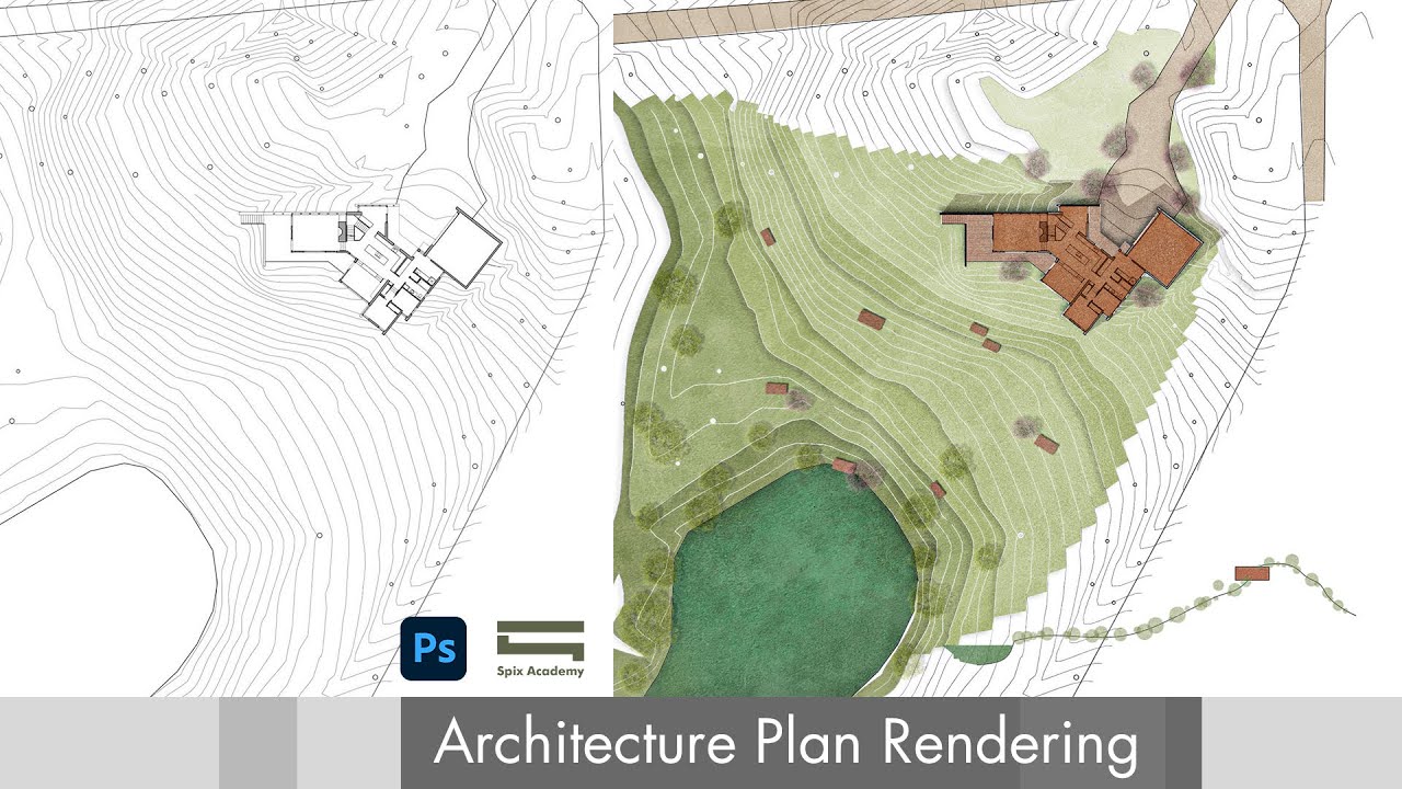 Architecture Plan Rendering with Photoshop (Hậu kỳ mặt bằng Kiến Trúc)