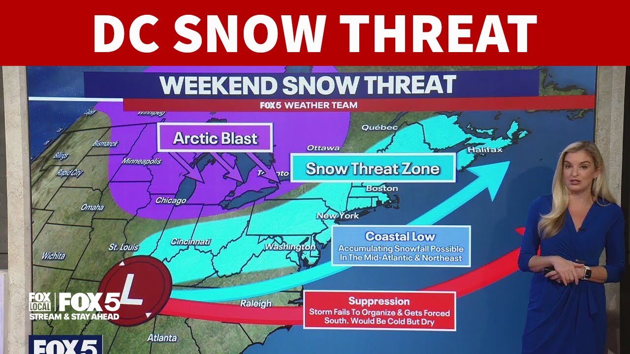 DC weather: Snow chances this weekend as cold temperatures continue