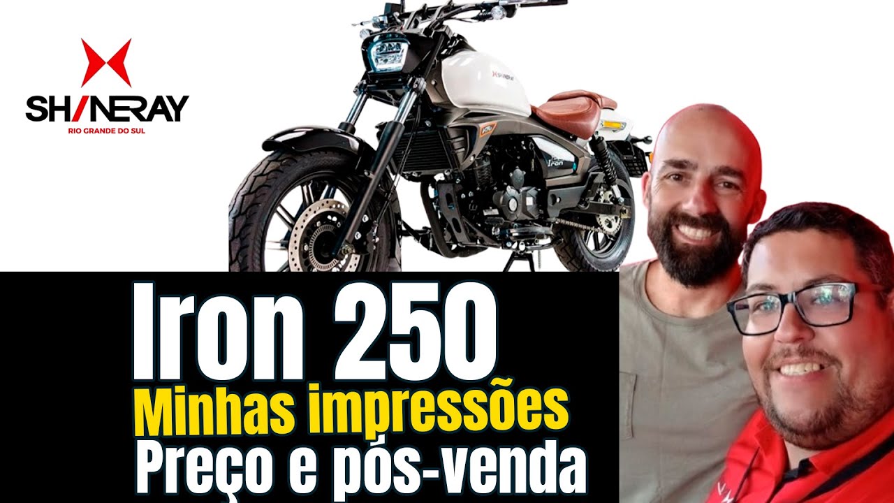 Iron 250 Shineray: mais estilo do que você imagina