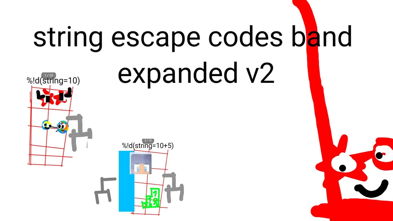 String escape codes band expanded v2