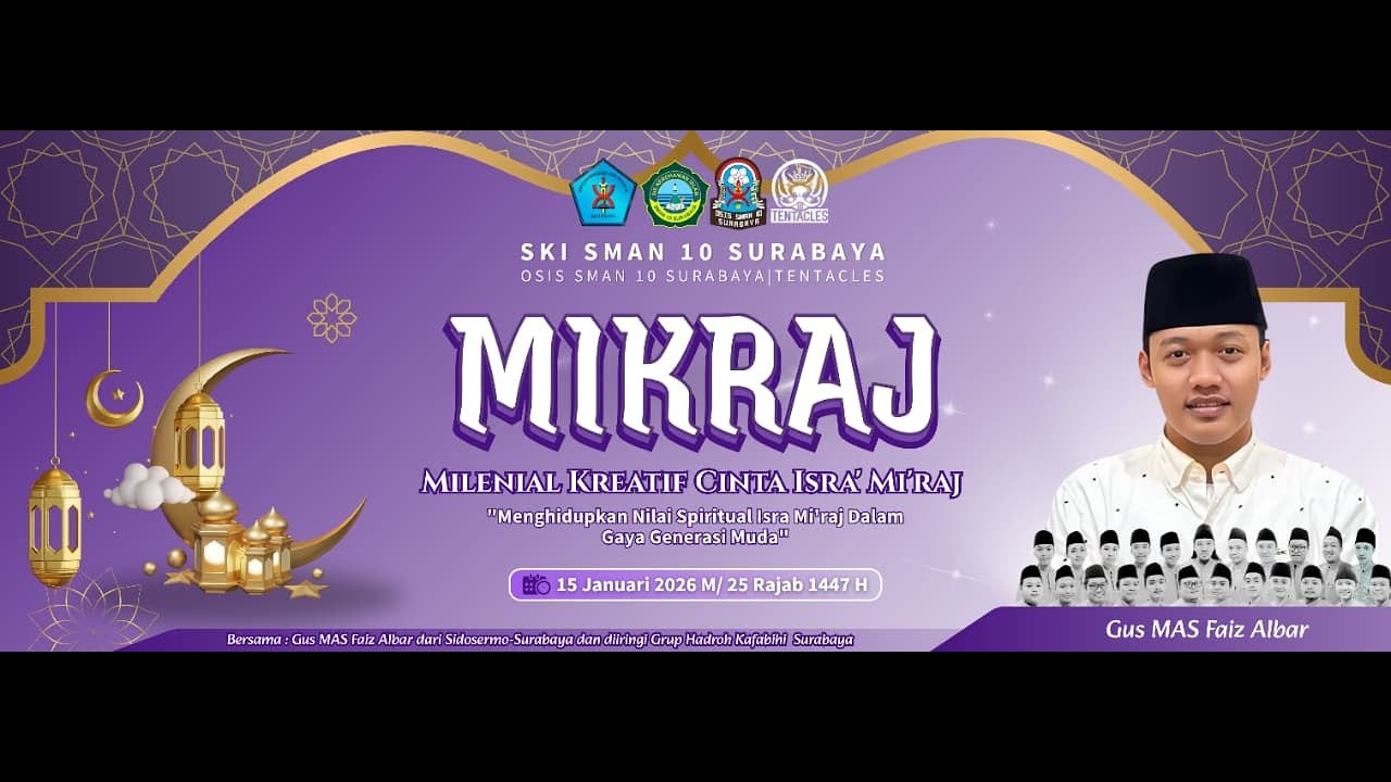 🔴(LIVE) SMAN 10 NGAJI BARENG GUS FAIZ ALBAR & BERSHOLAWAT BERSAMA HADRAH KAFABIHI