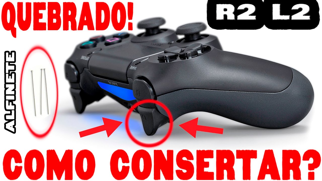 Como consertar os gatilhos R2 e L2 do Playstation 4 / PS4 (Dualshock 4 R2 L2 trigger fix)