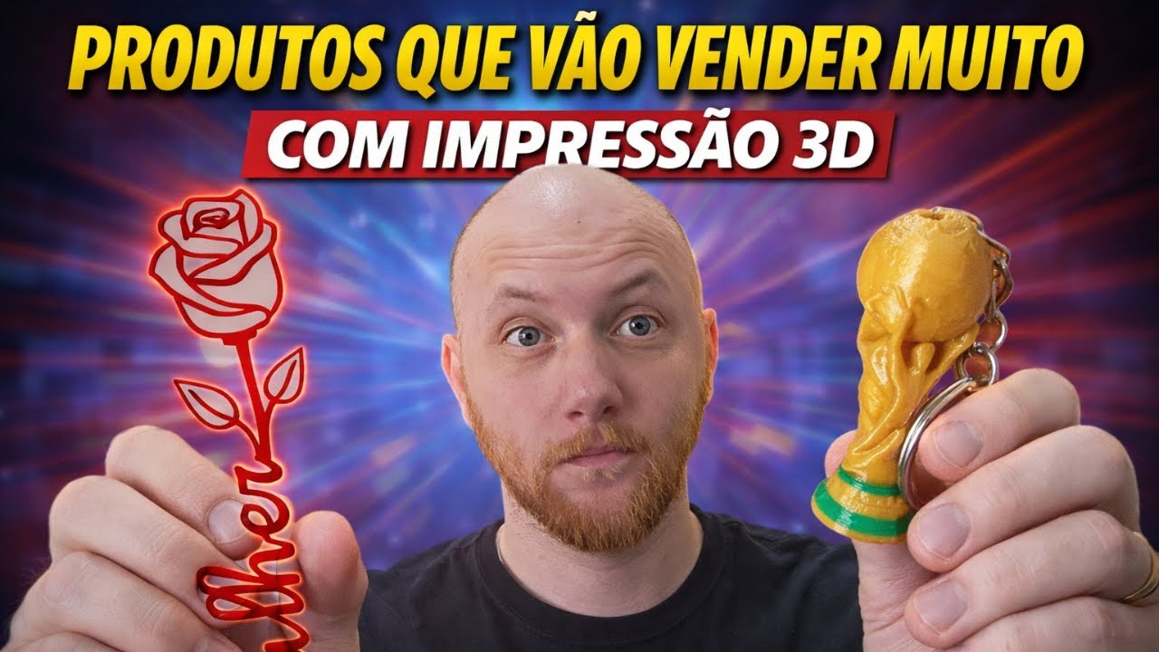 Esses produtos v&atilde;o VENDER MUITO na IMPRESS&Atilde;O 3D em Fevereiro