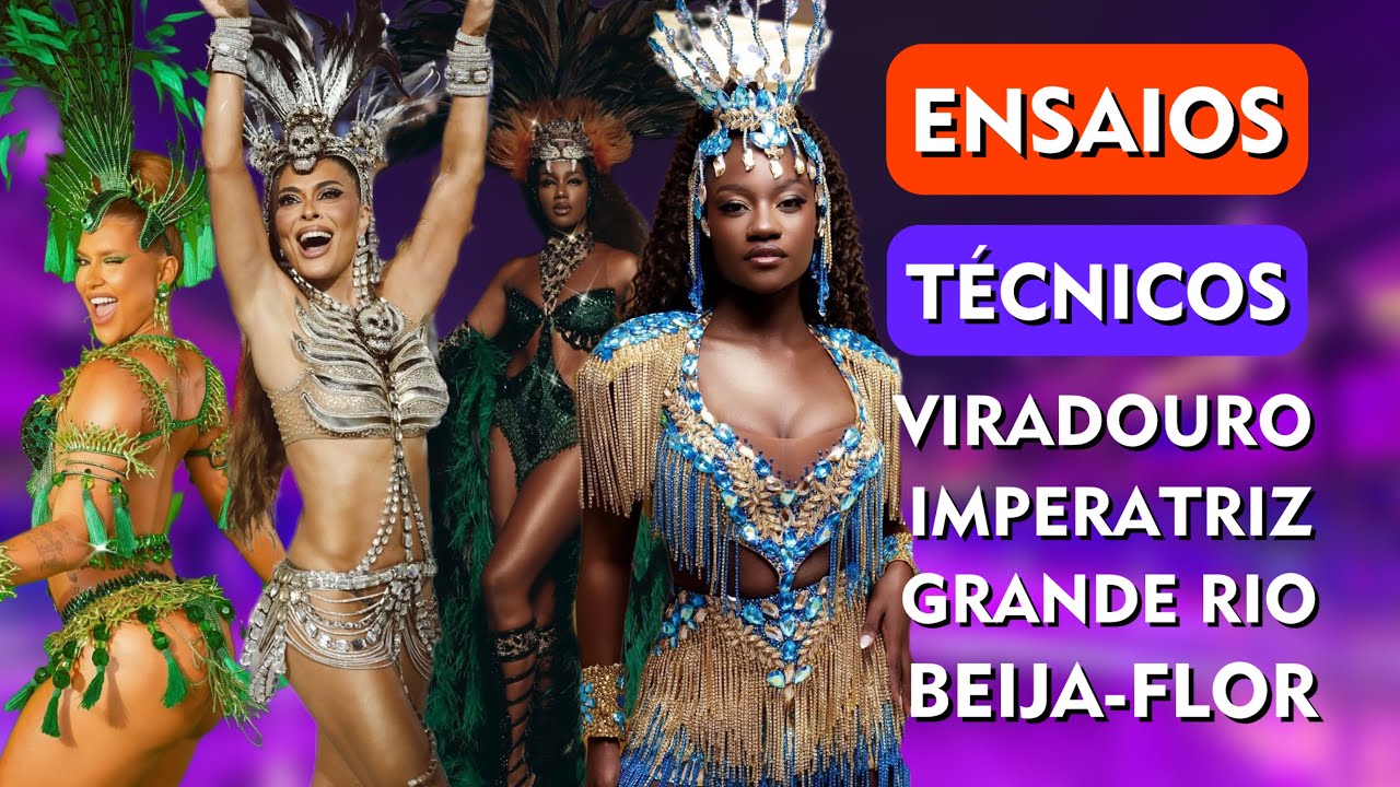 🚧 Análise dos ENSAIOS TÉCNICOS da Viradouro, Imperatriz, Grande Rio e Beija-Flor pro Carnaval 2026