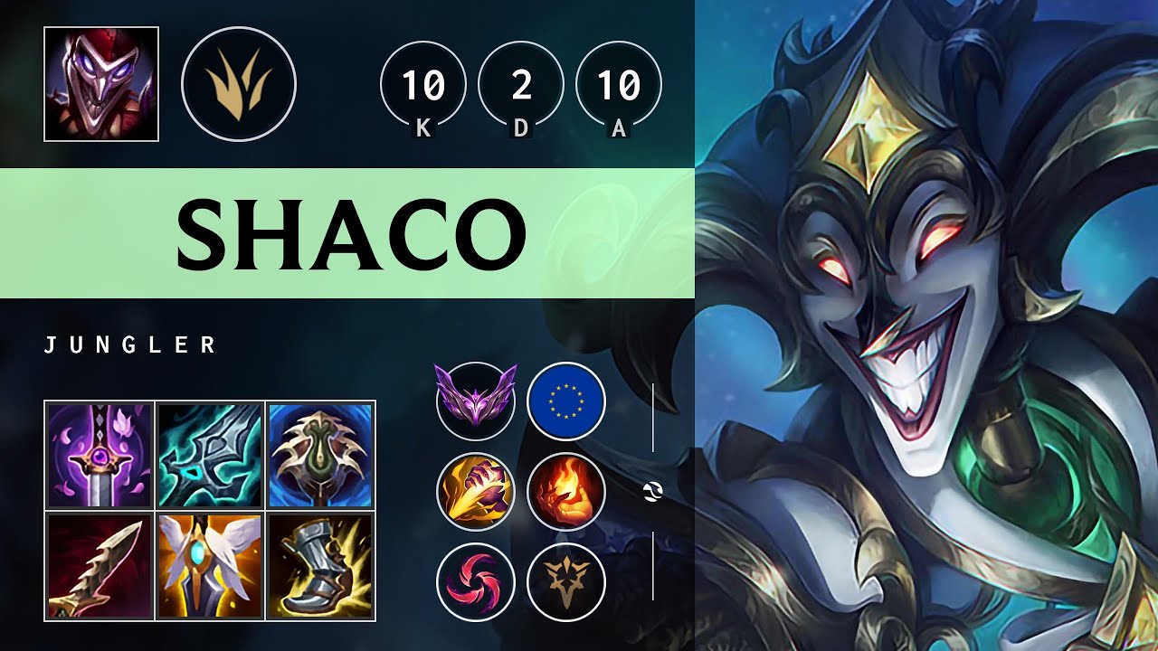 Shaco Jungle vs Hecarim: Unstoppable - EUW Master Patch 14.18
