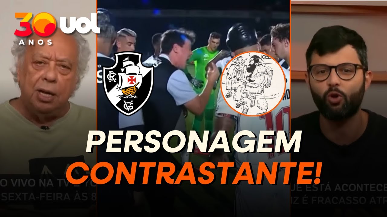 'ANALISTA DE BAGÉ' E 'O MÉDICO E O MONSTRO': COLUNISTAS FALAM DE EXPLOSÃO DE DINIZ EM JOGO DO VASCO