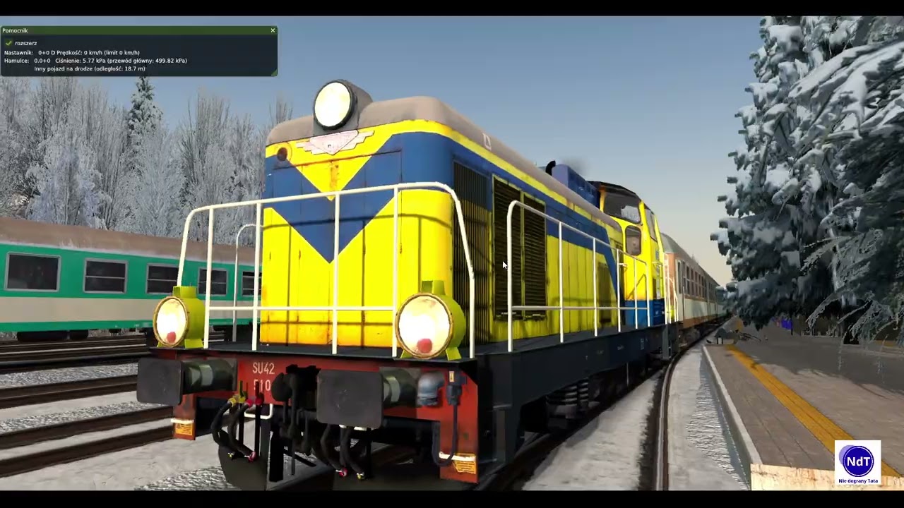 MaSzyna - #5 Zima w Bieszczadach! | SU42 na Linii 107 | Zagórz – Łupków | Scenariusz Galicja