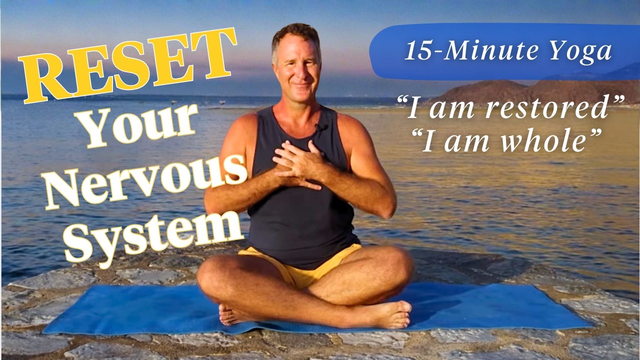 15-Minute Yoga for Stress Relief, Improved Digestion & Nervous System Reset | Yogi Aaron