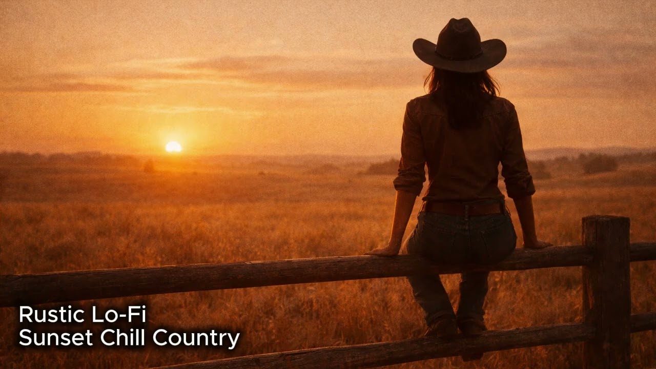 Soft Sunset Country Lo-Fi for Peaceful Evenings 🌅 (1h 53m)