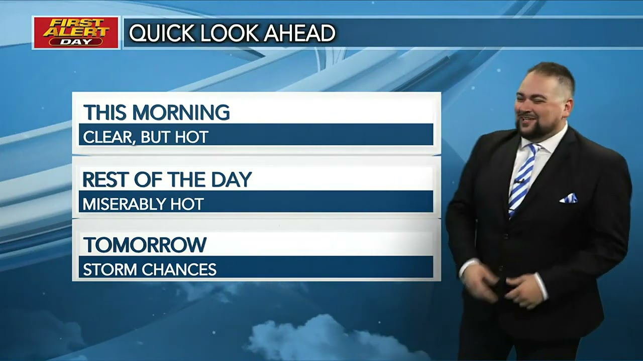 News Blooper: Dropping the weather clicker.