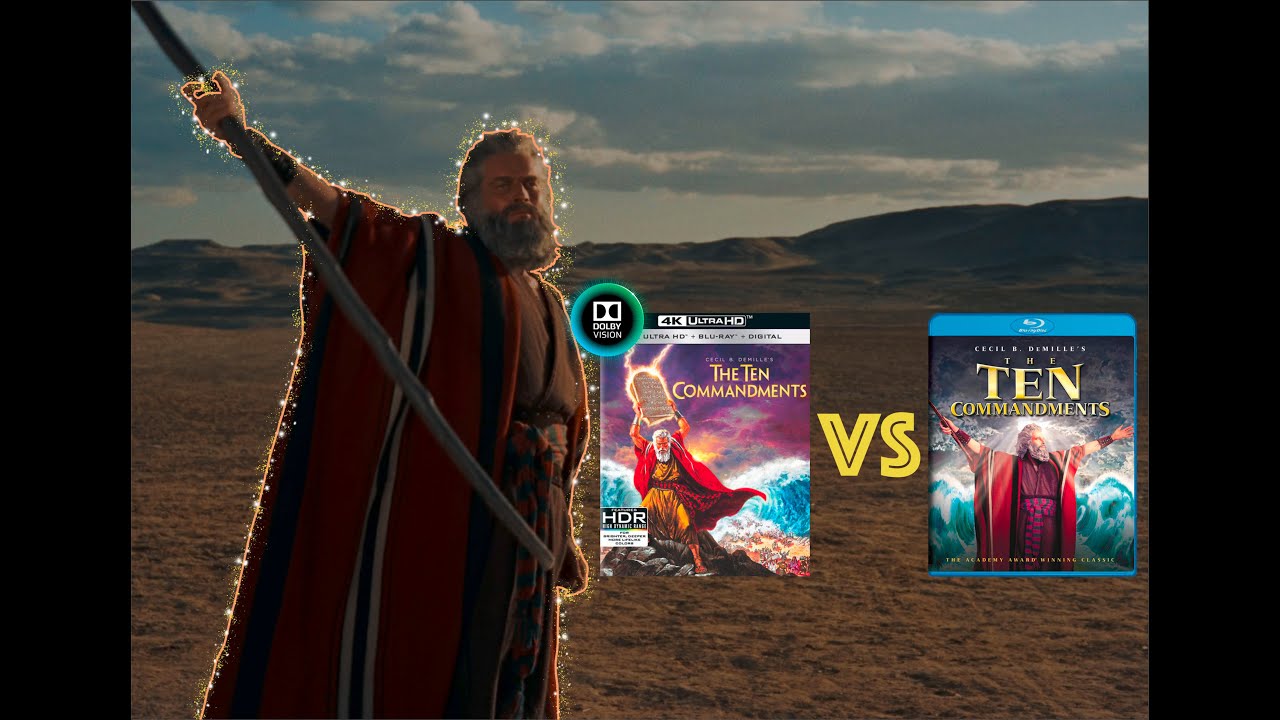 ▶ Comparison of The Ten Commandments 4K (NEW 4K DI) Dolby Vision vs RESTORATION Version