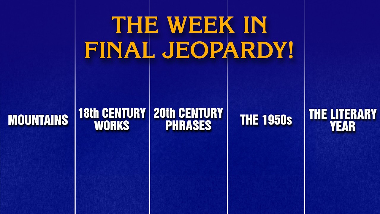 A Week in Final Jeopardy!: 4/20 - 4/24 | JEOPARDY!