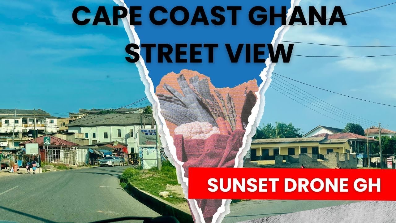 Cape Coast Ghana Street View | Town Ride Experience #ghana #automobile #roadtrips #capecoast
