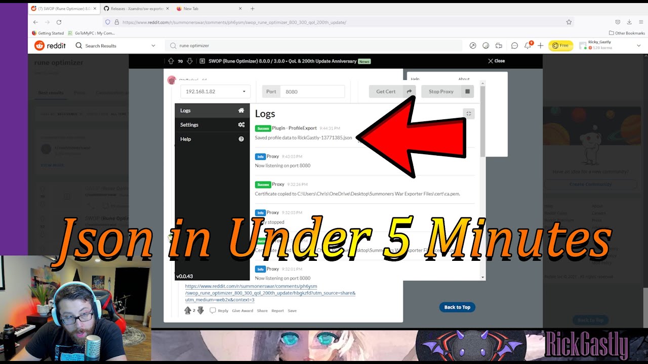 How to Export Json File in Under 5 Minutes - 2021 - Summoners War