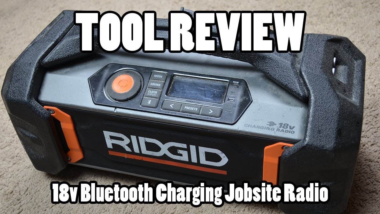 Tool Review - Ridgid 18v Charging Jobsite Radio - And The Music I Listen To On It