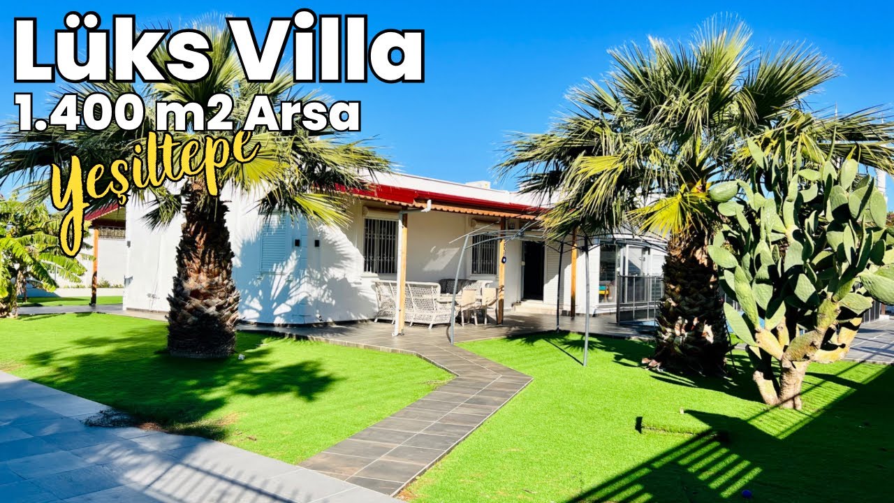 Lüks Villa Turu Yeşiltepede 1.400 m2 Arsa İçinde Gördüklerinizin En İyisi E-502