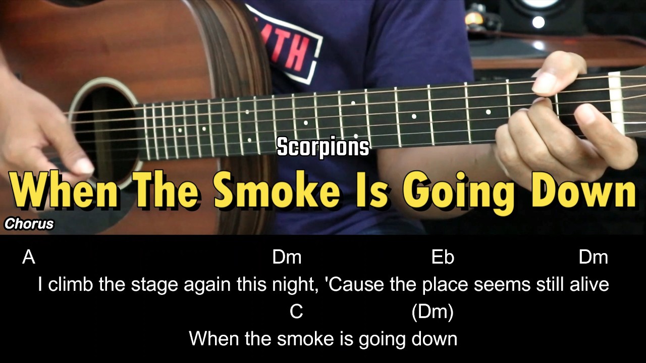 When The Smoke Is Going Down - Scorpions | EASY Guitar Lessons - Chord & Strumming Pattern