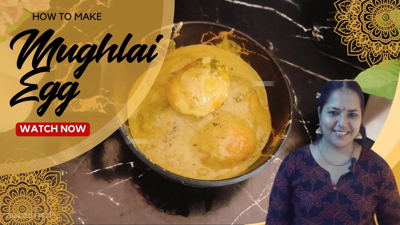 MUGHLAI EGG CURRY RECIPE | SHAHI EGG CURRY | HOW TO MAKE SHAHI EGG CURRY | ANDA MASALA CURRY RECIPE