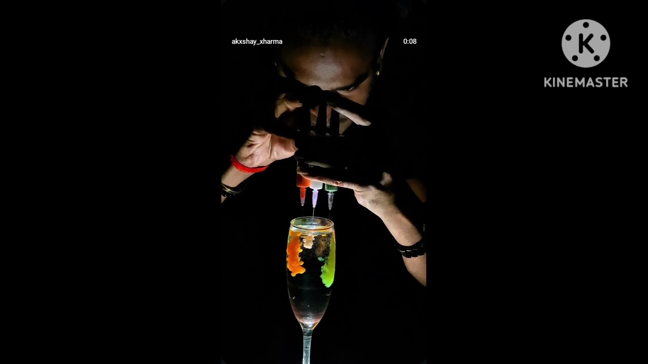 India flag colours in combo glass 🍷#viralvideo #trending
