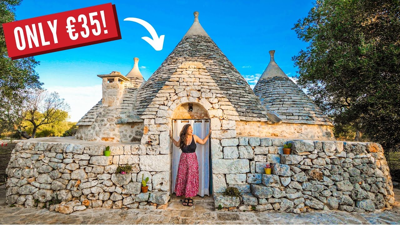 Luxury Tiny House On A Budget | Puglia Southern Italy Traditional Trullo Home