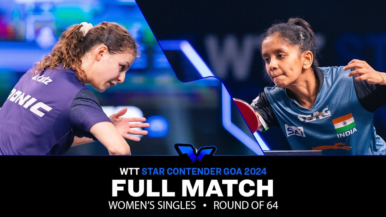 FULL MATCH | Sreeja AKULA vs Camille LUTZ | WS R64 | #WTTGoa 2024