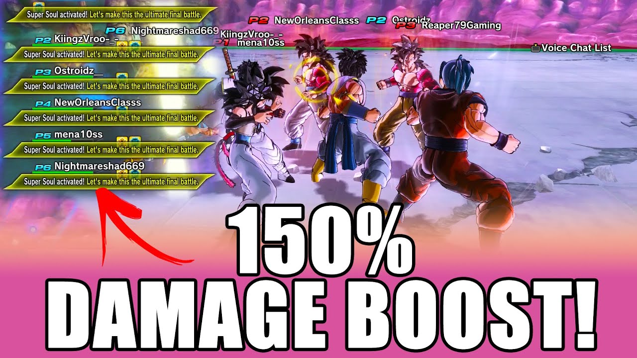 6 PLAYERS GET A XXXXXXXXXXXXL DAMAGE BUFF! | XENOVERSE 2