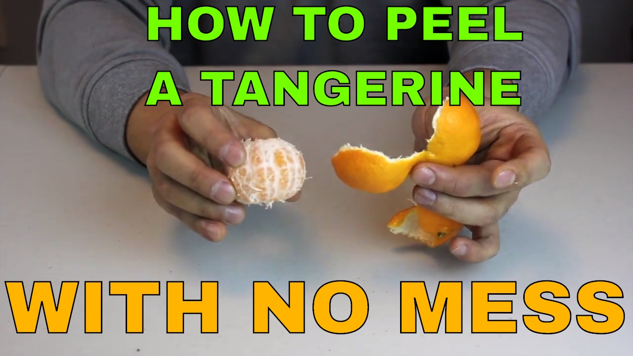 How to peel a tangerine or orange fast with no mess! | MAKE EASY