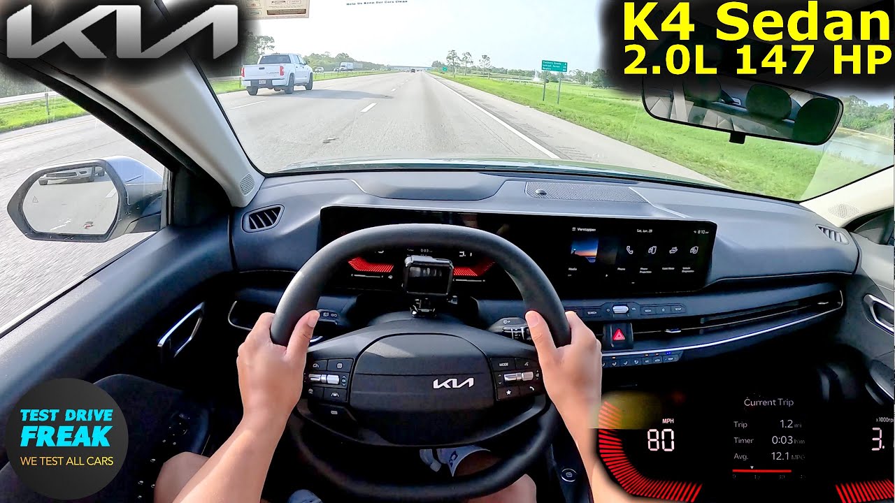 2025 Kia K4 2.0L LXS (147 HP) HIGHWAY POV Drive 🚗 With Real Fuel Consumption MPG Mileage