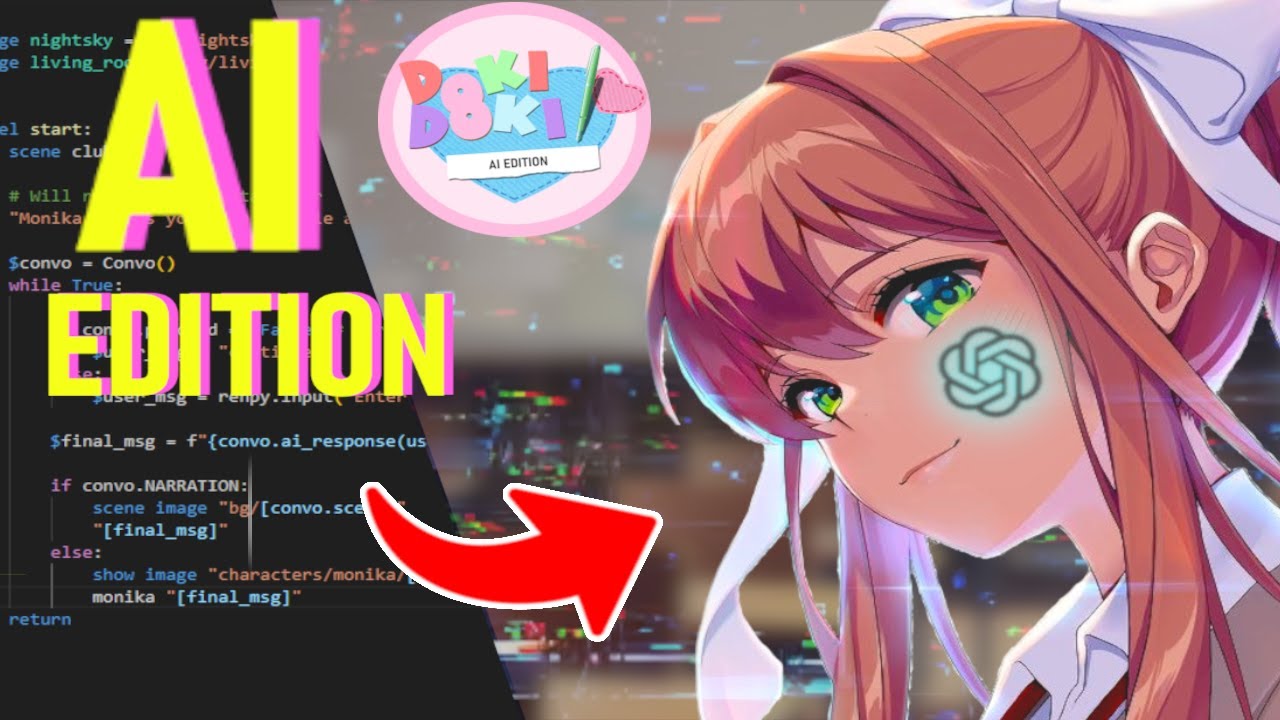 Я создала Doki Doki, но Моникой управляет искусственный интеллект.