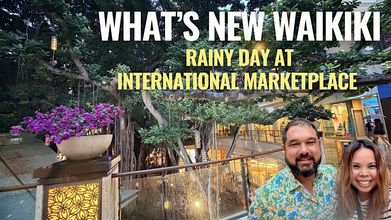 What’s New at Waikīkī’s International Marketplace 🌺 | Rainy Day Shopping & Skybox Taphouse