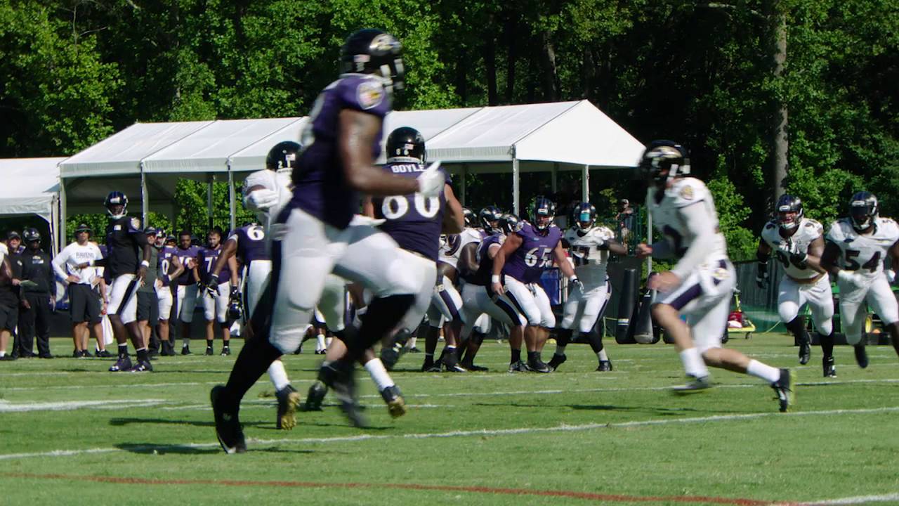 Eric Weddle Delivers Big Hit That Knocks Ball Away From Nick Boyle | Top Play | Baltimore Ravens