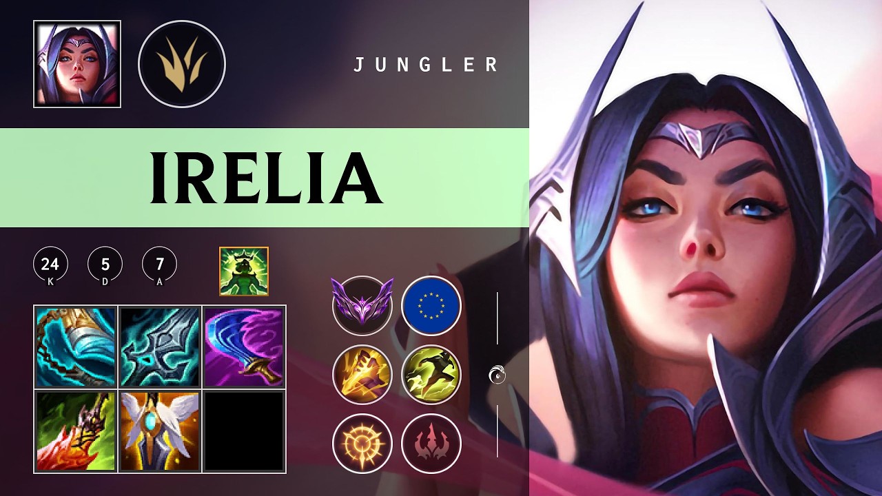 Irelia Jungle vs Karthus - EUW Master Patch 26.06