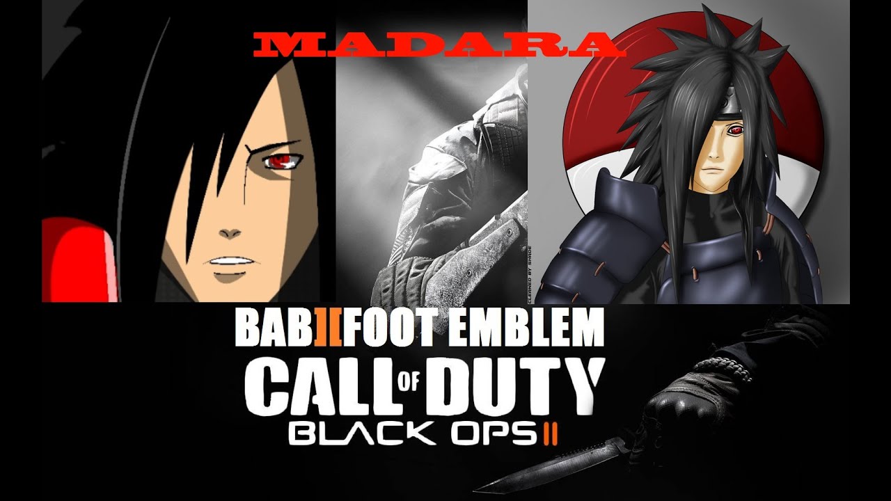 COD Black Ops 2 Emblem Tutorial - Naruto Madara Uchiha (request)