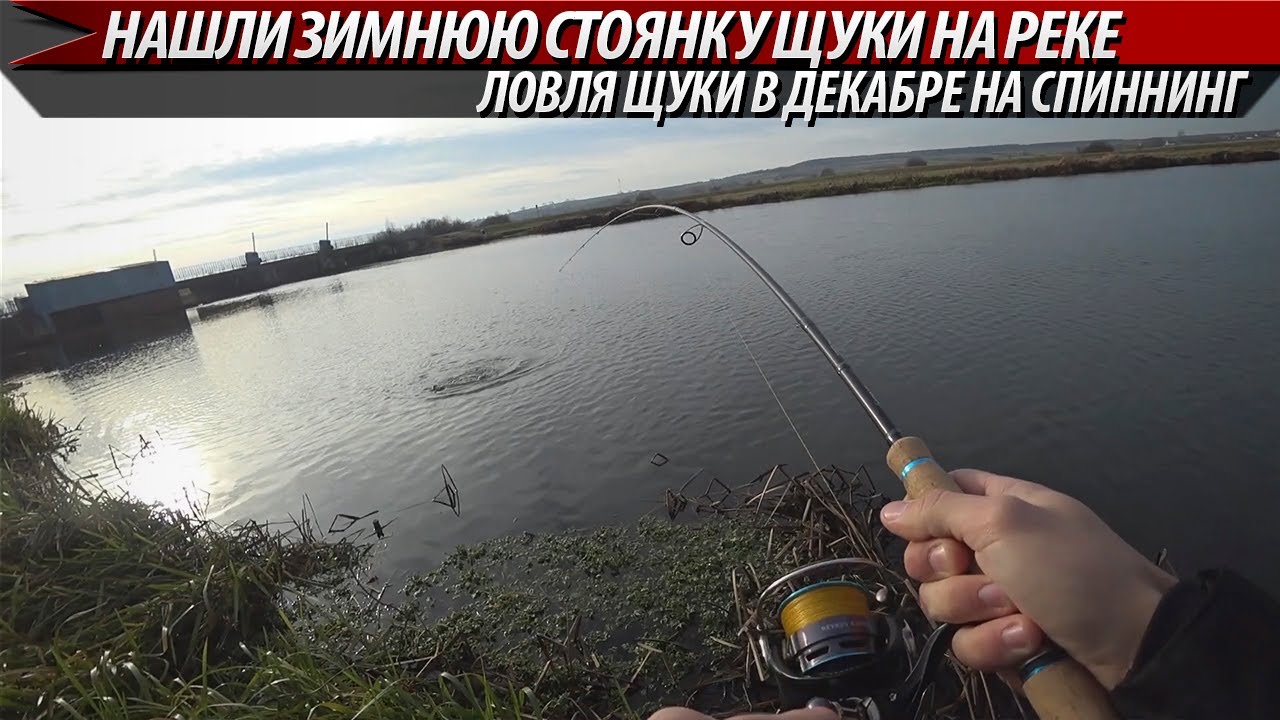 НАШЛИ ЩУЧЬЕ МЕСТО НА РЕКЕ!!!Ловля щуки в декабре на спиннинг. Рыбалка на спиннинг зимой