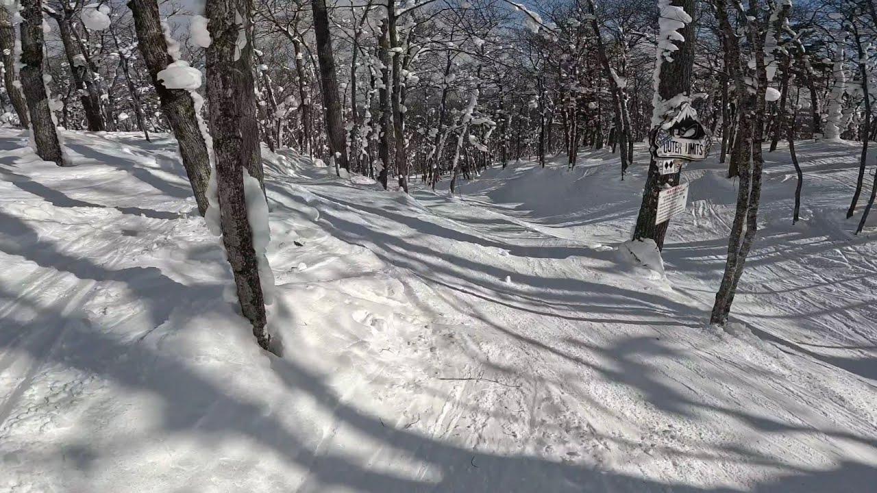 One run in Mount Bohemia's 