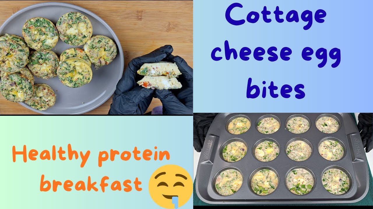 High Protein Breakfast | Cottage Cheese Egg Bites | Easy Egg and Cheese Muffins