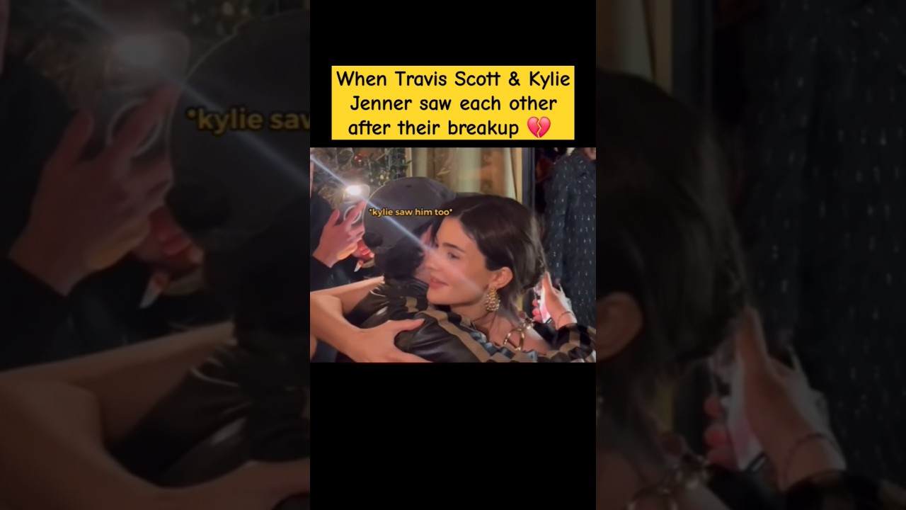 Travis Scott reaction to seeing Kylie after their breakup 💔 😢 #travisscott #viralvideo #foryou #fyp