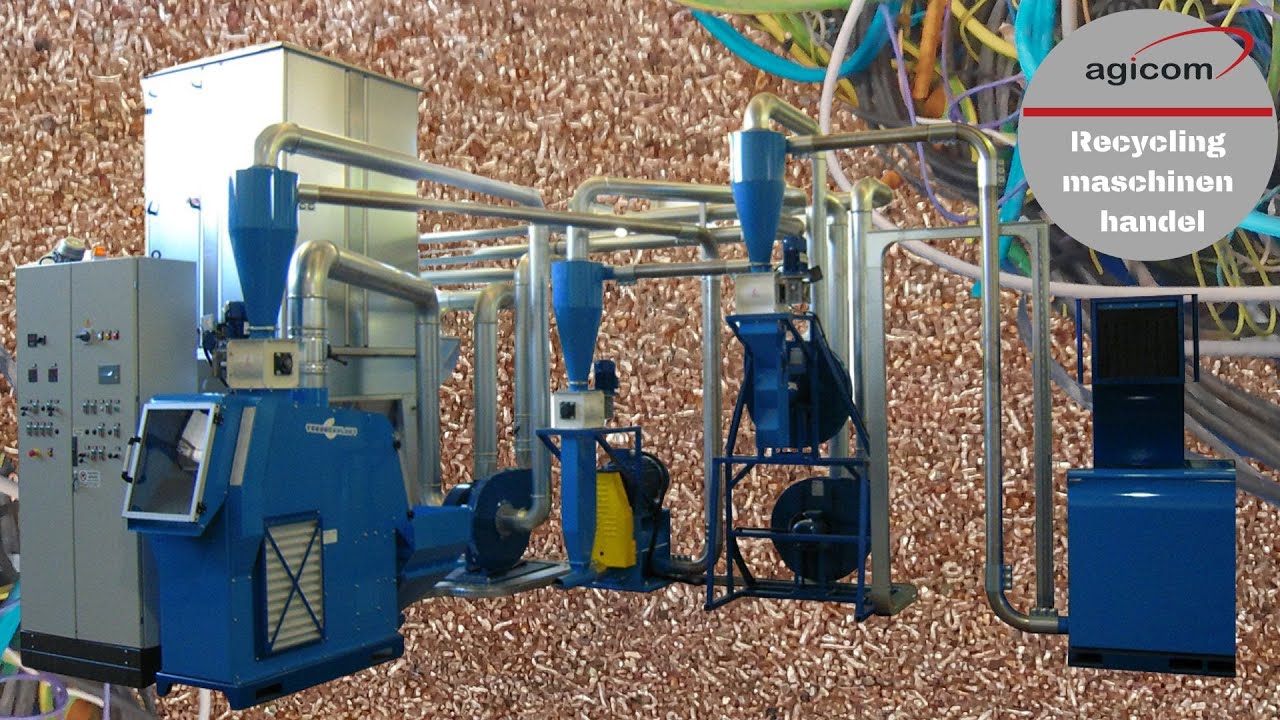 Kabelgranulieranlage T300, Kabelrecyclinganlage T300, agicom