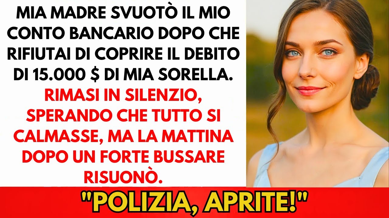 Quando Rifiutai Di Pagare I 14K€ Di Mia Sorella, Mia Madre Svuotò Il Mio Conto In Una Notte
