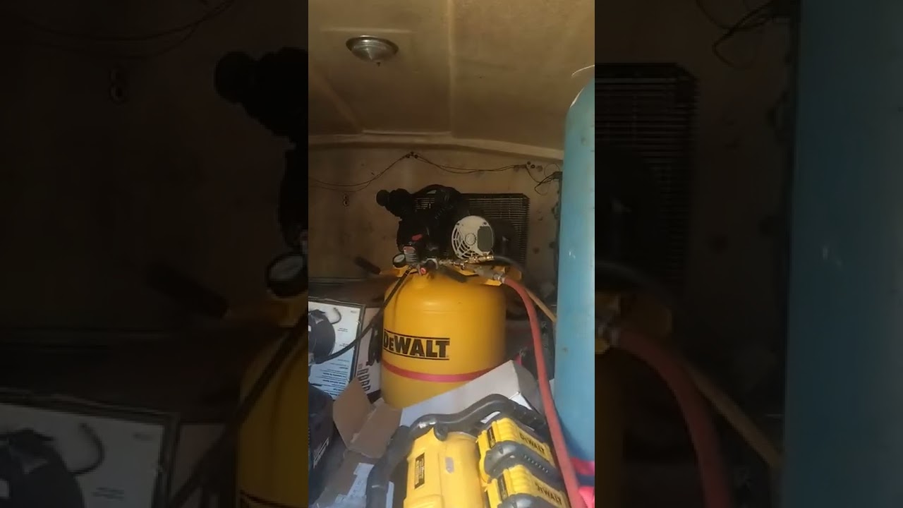 small air compressor running a 1 inch air impact.