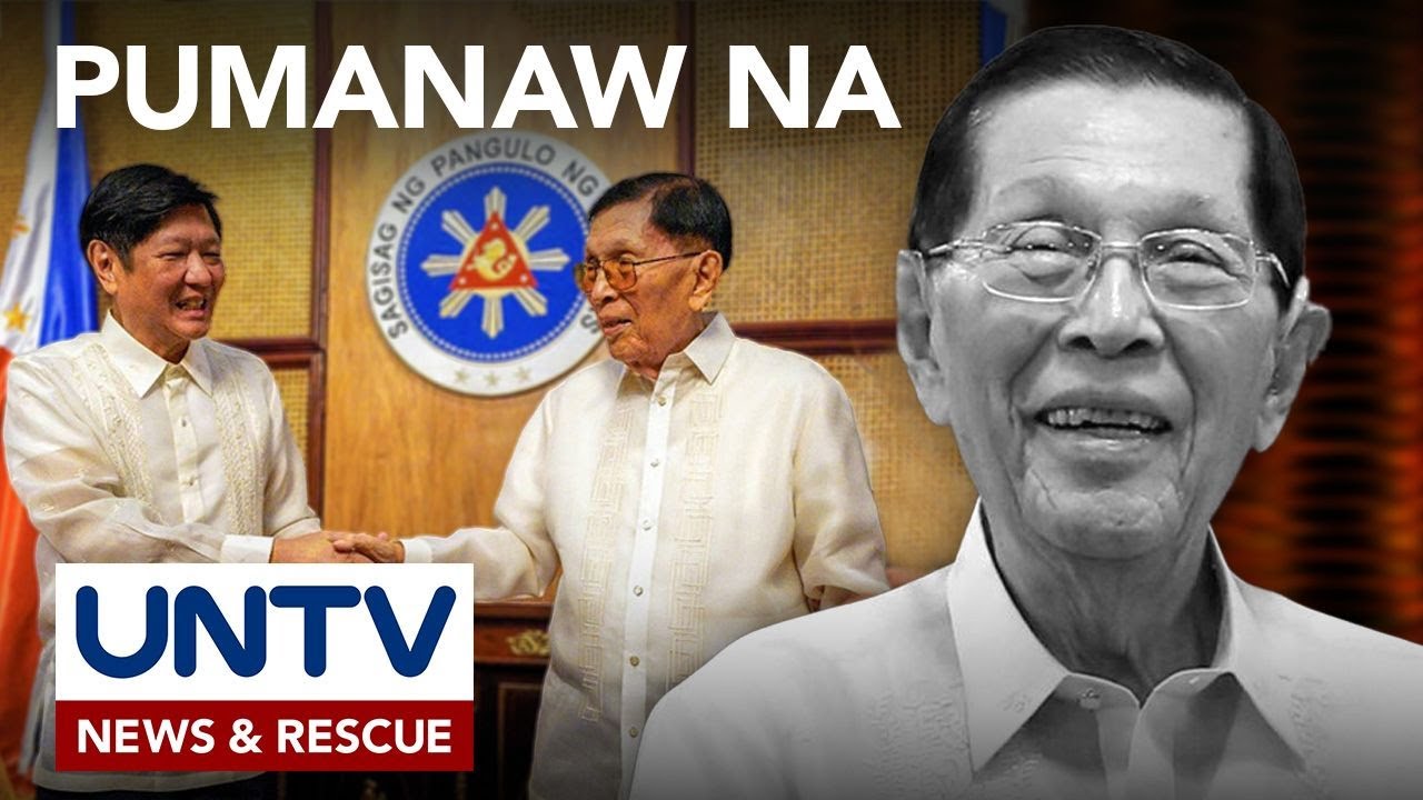 Juan Ponce Enrile, pumanaw na sa edad na 101