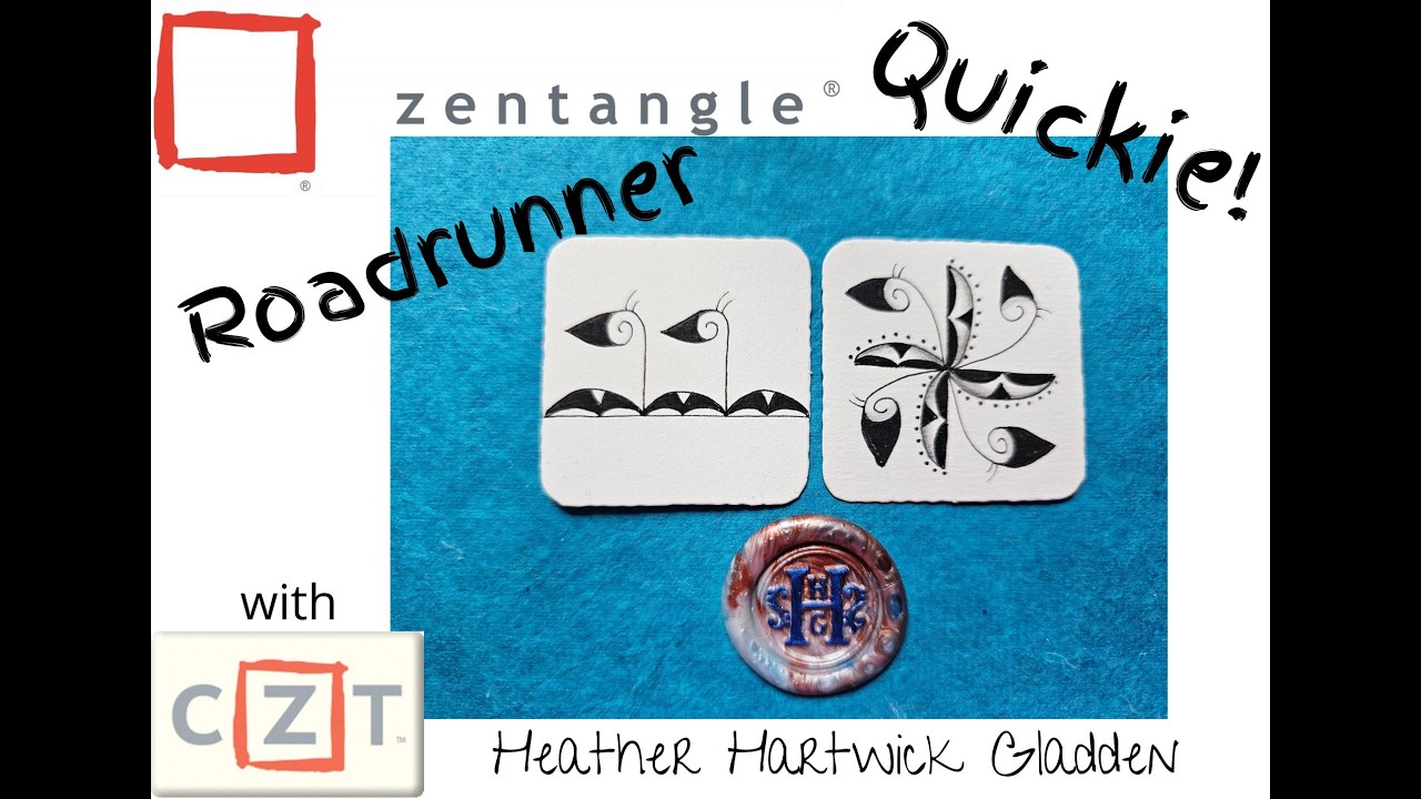 Roadrunner | Zentangle® Quickie
