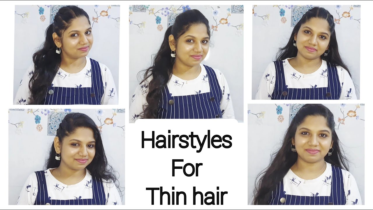 Simple & quick hairstyles for thin hair/easy hairstyle tutorial/gopika/tamil
